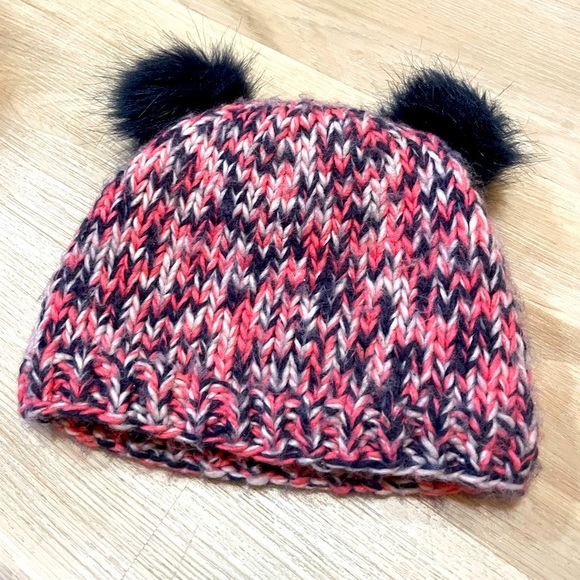 BULA Cute Knit Toque with Pom Pom Ears. - Picture 2 of 5